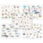 מארז במבצע - חמישיית פלייסמטים סוגי חיות בשפה העברית רוכשים 4 פלייסמטים ומקבלים פלייסמט נוסף מתנה! הזדמנות מושלמת להכיר מגוו