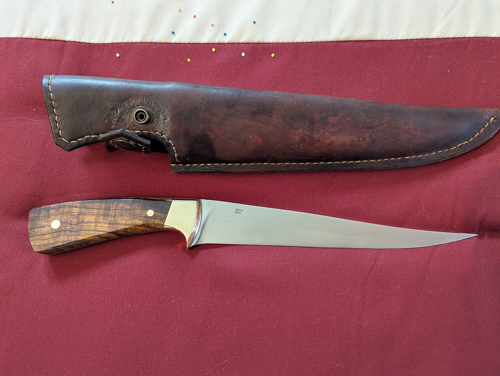 Couteau de pêche - 8719 ylvain Dion,artisan coutelier,Shawinigan,Québec