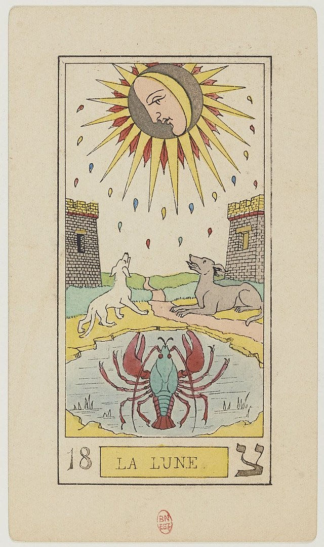 Voyance Avec Le Tarot De Marseille Tirage De La Lame 18 La Lune Voyance Avec Le Tarot De Marseille Tirage De La Lame 18 La Lune