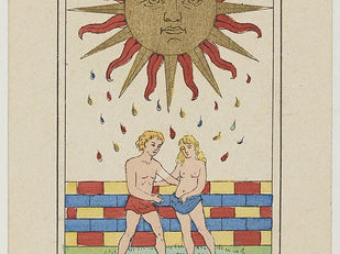 Voyance avec le Tarot de Marseille, Tirage de la lame XVIIII : Le Soleil