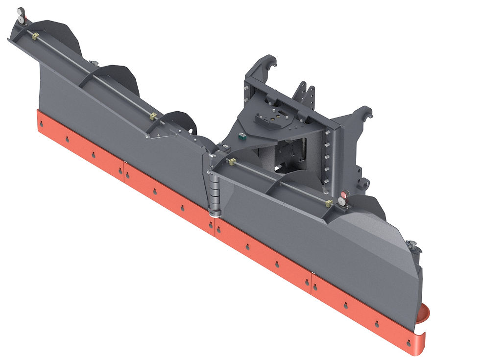 V-plow working position