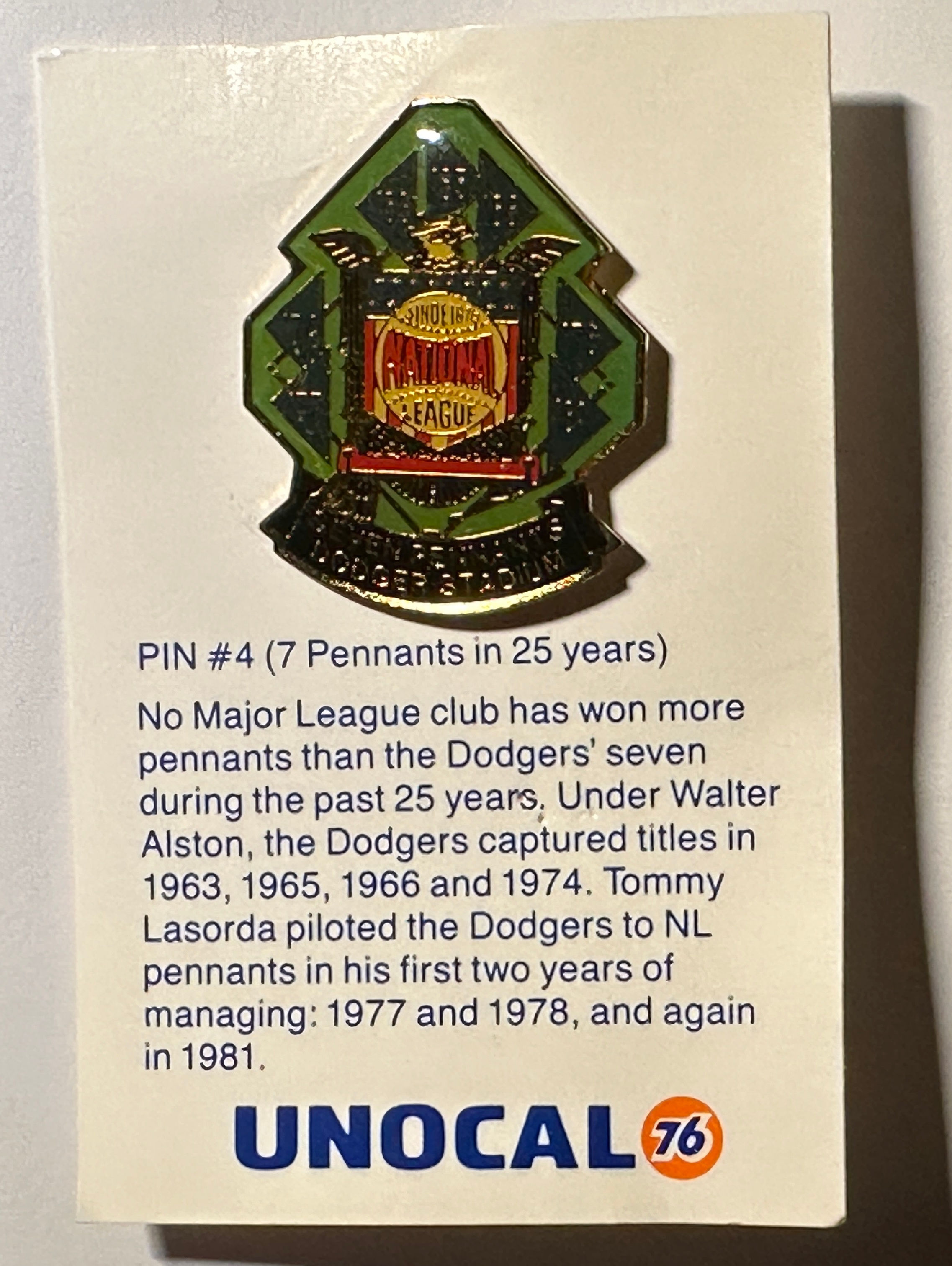 1987 Dodgers collectable pin #4