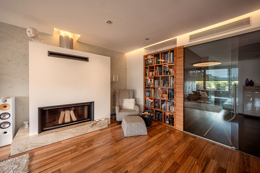 led štrbina osvetlenie obývačky svetelné stropy