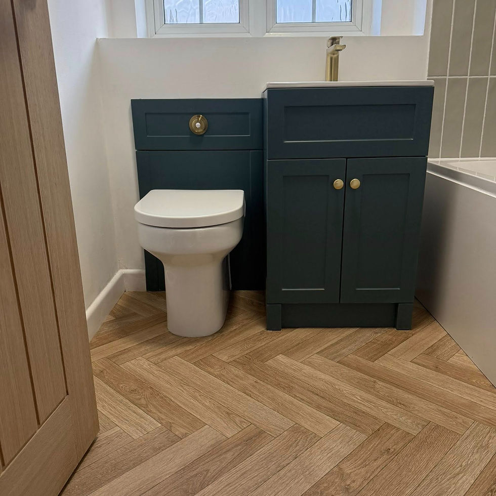 Fitted toilet and cabinet
