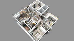 3BHK - 850 Sq. Ft.