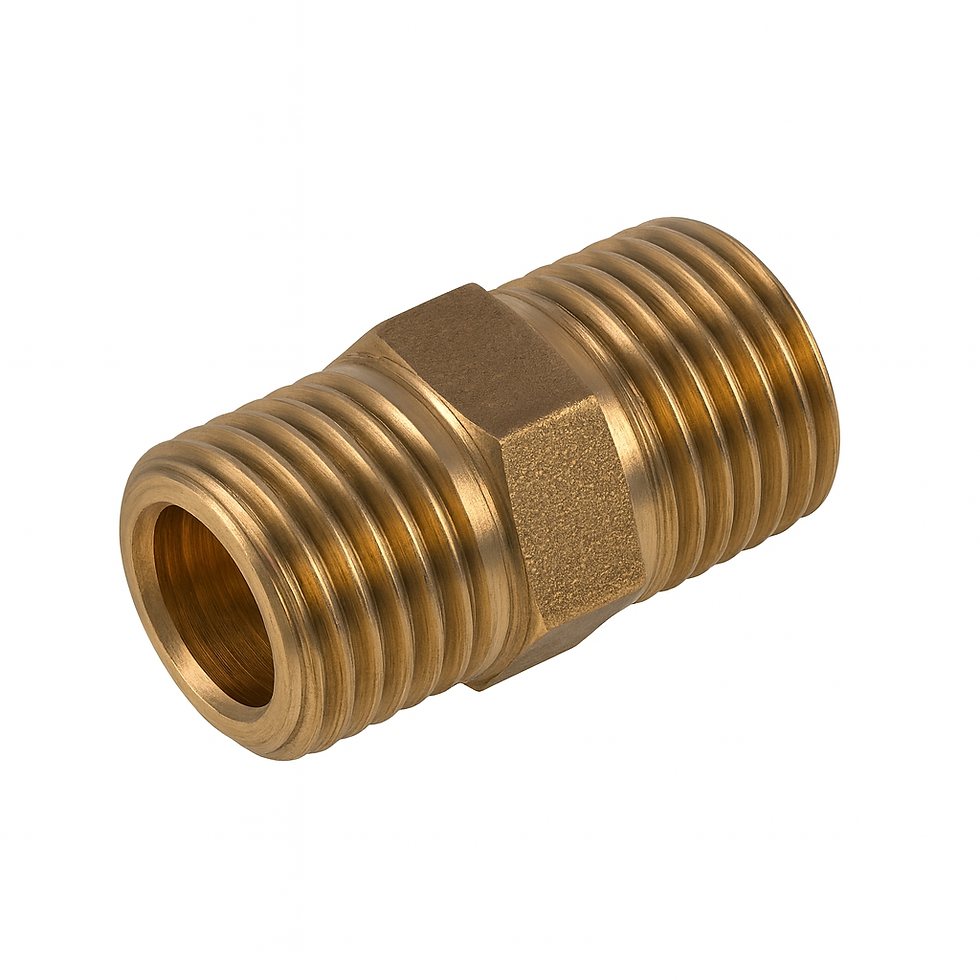 11/4" Brass Hexagon Nipple