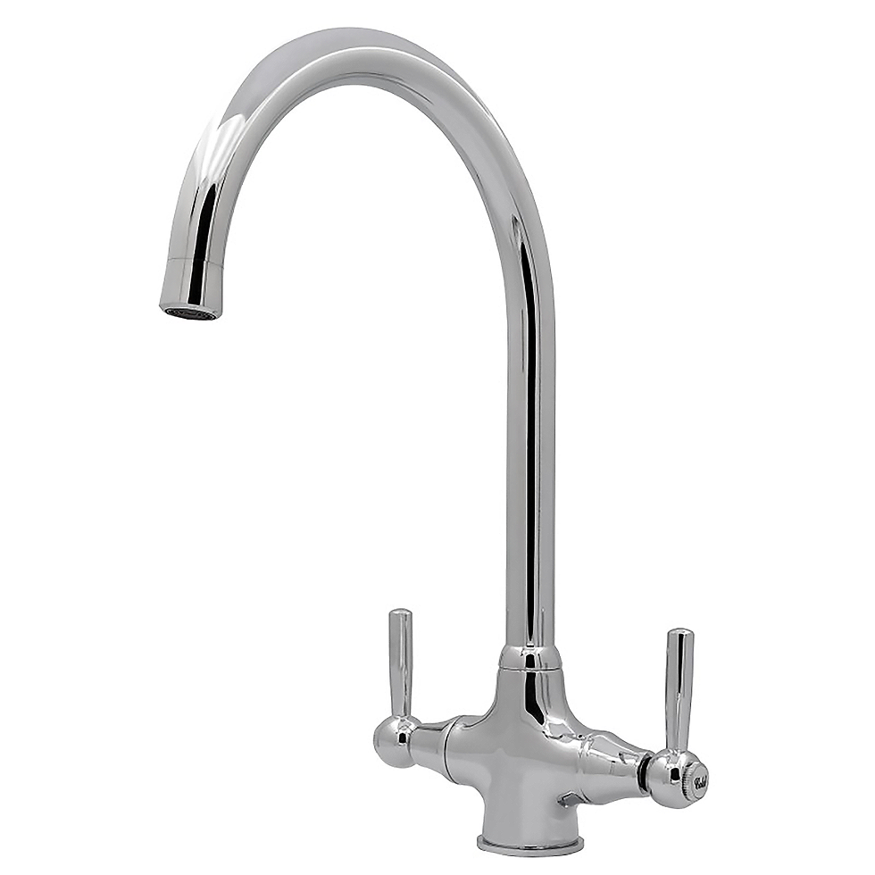 Clever Rune Sink Mixer Tap – Chrome, High Arched Spout