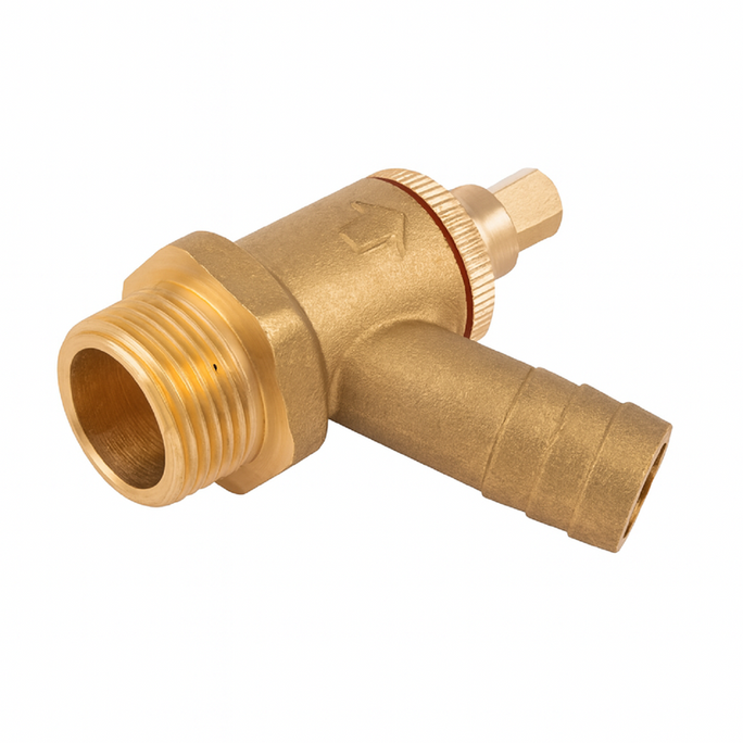 1/2" Type A Brass Drain-Off Cock – Compression Valve
