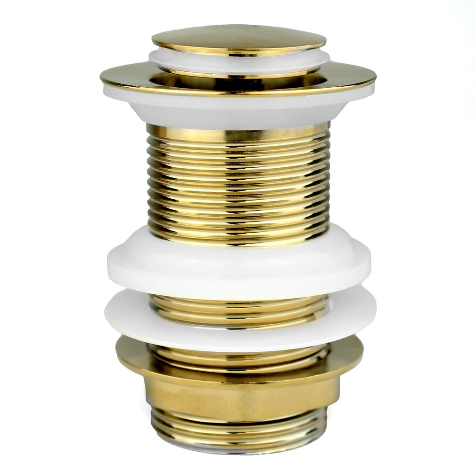 Click-Clack Basin Waste – Unslotted, Brass Nut