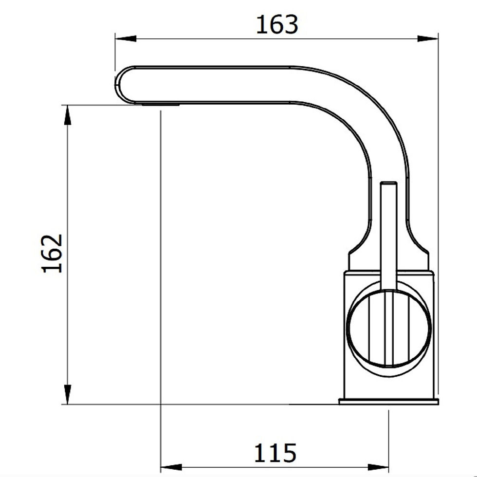 Panacea Mono Basin Mixer – Chrome, Single Lever