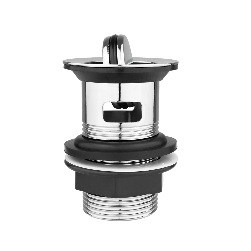 Slotted Basin Waste with Flip-Top Plug – Chrome, 78mm