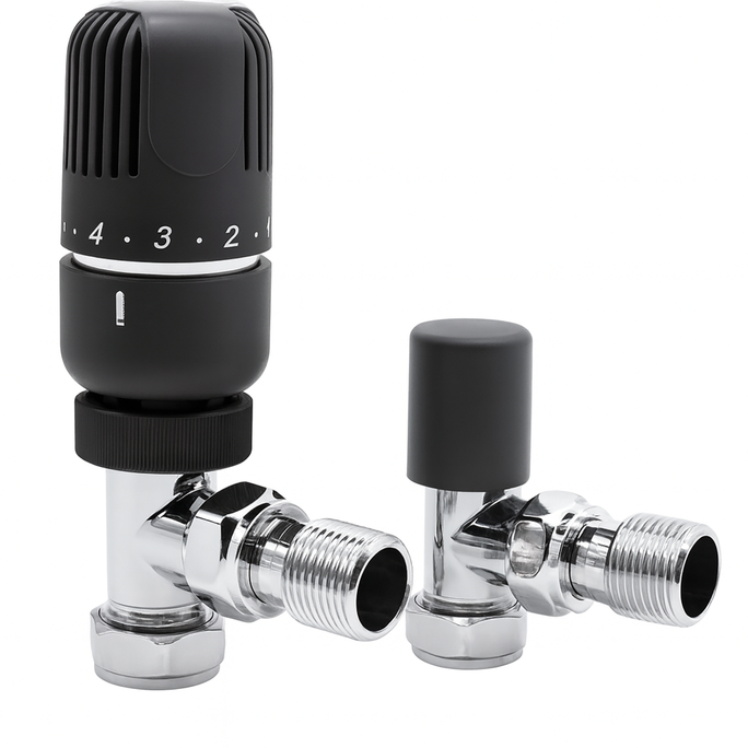 15MM Angle Westherm Classic TRV Twin Pack Anthracite – Chrome