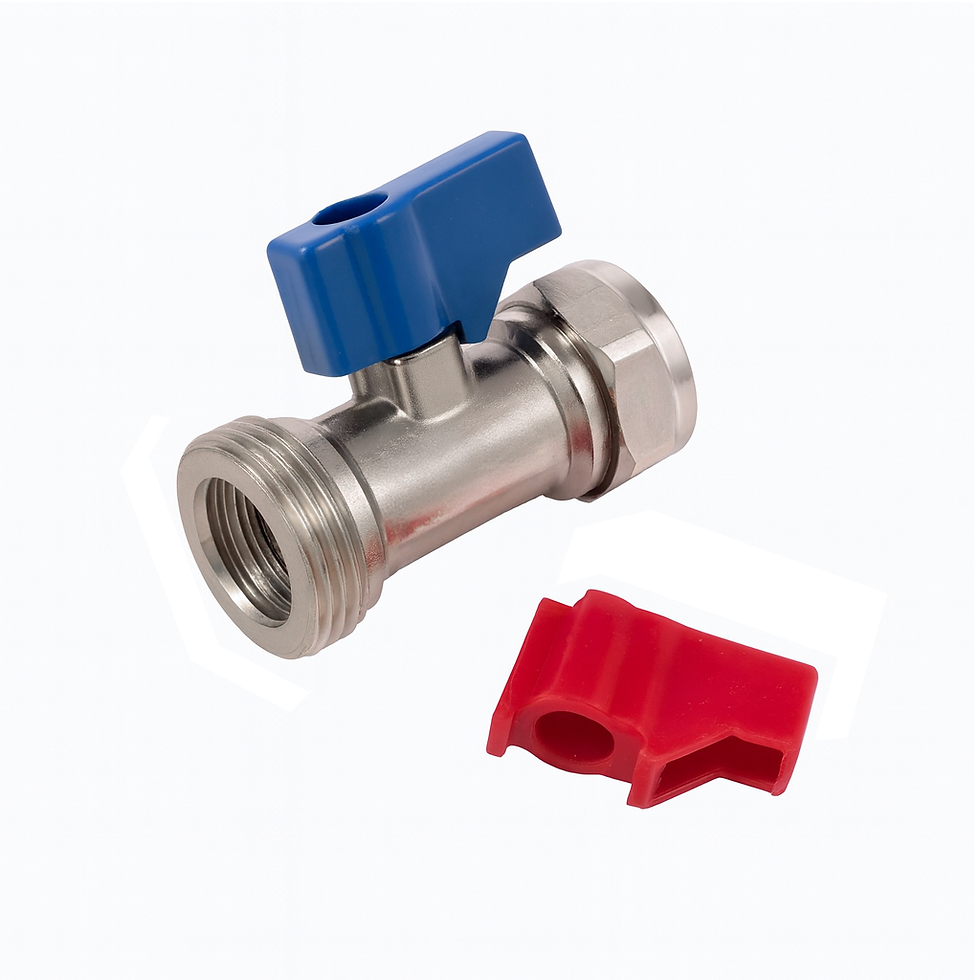 15 x 3/4" Washing Machine Tap + Check Valve