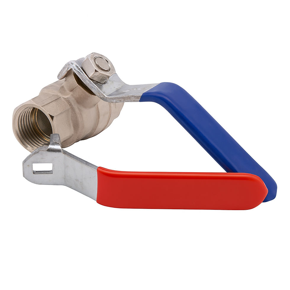WRAS 1/2" F x F Lever Ball Valve – Red & Blue Handles