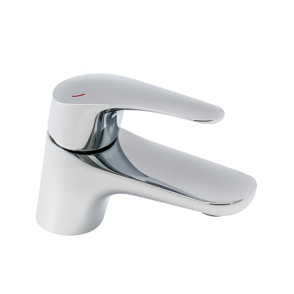 Araya Lujo Slim Mono Basin Mixer – Chrome, Single Lever