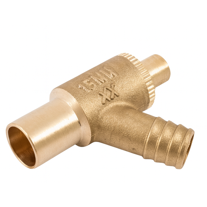 15mm Type A Brass Capillary Drain Off Cock