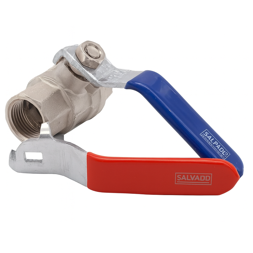 WRAS 1" F x F Lever Ball Valve – Red & Blue Handles
