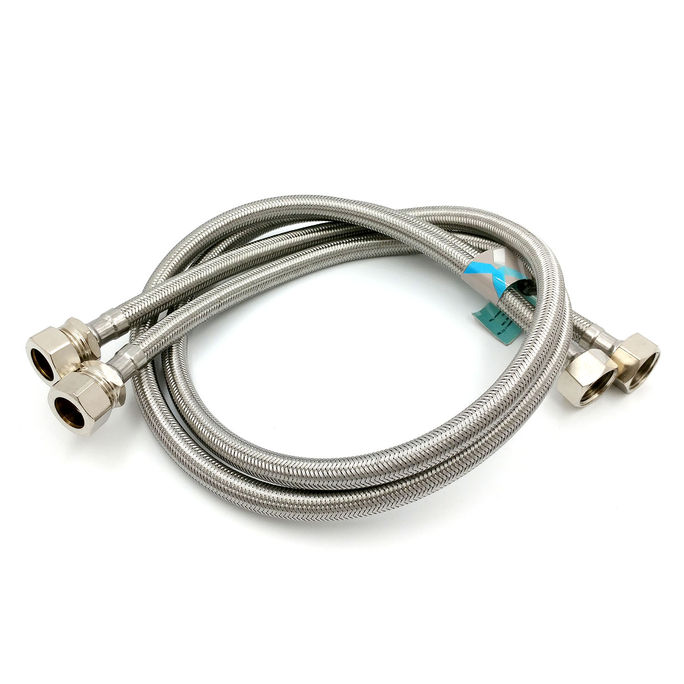 Flexi Pipe 15mm Compression x 1/2" BSP Tap Connector – 500mm (Pair)