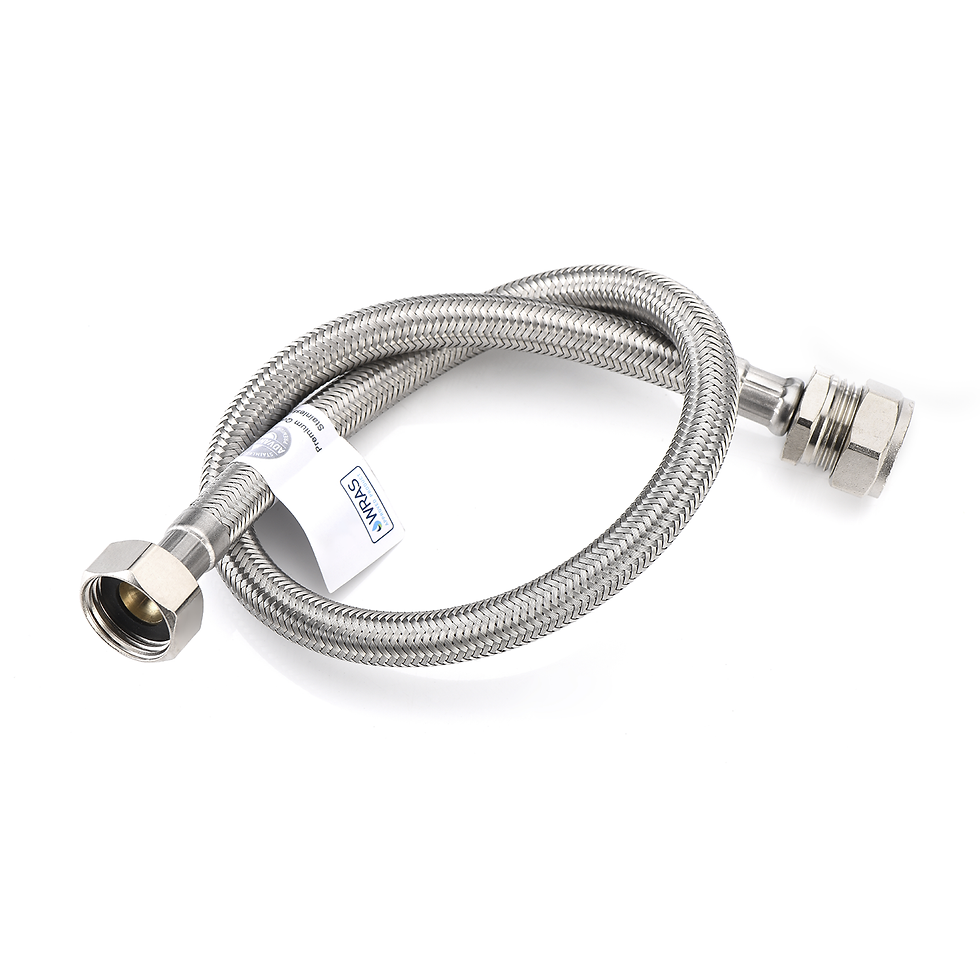 WRAS-Approved Flexible Tap Connector – 15mm x 1/2" BSP, 50cm