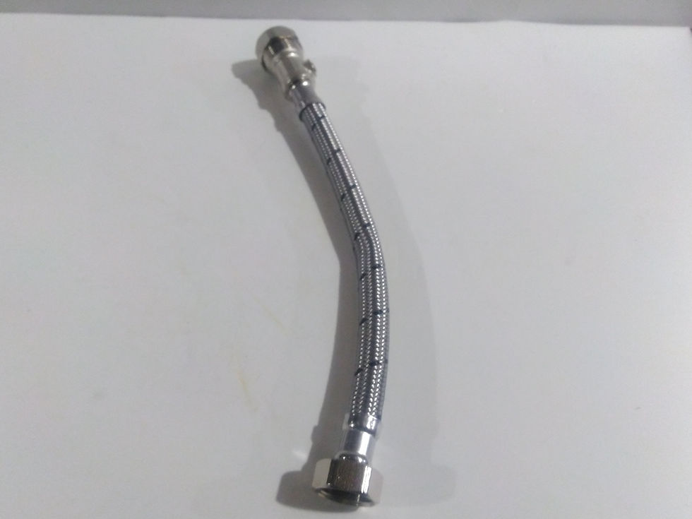 WRAS Flexible Tap Connector with Isolating Valve – 22mm x 3/4" BSP, 30cm