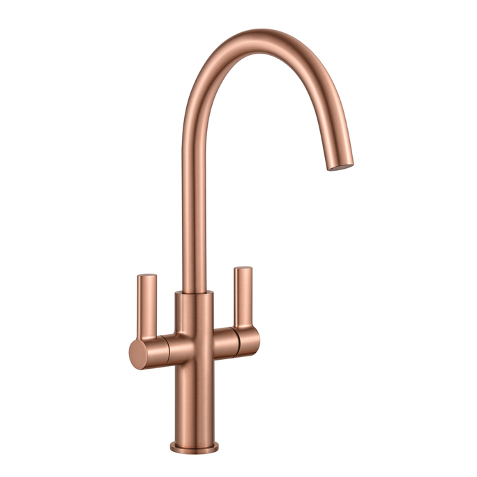 Jeroni Swan Spout Two Handle Copper