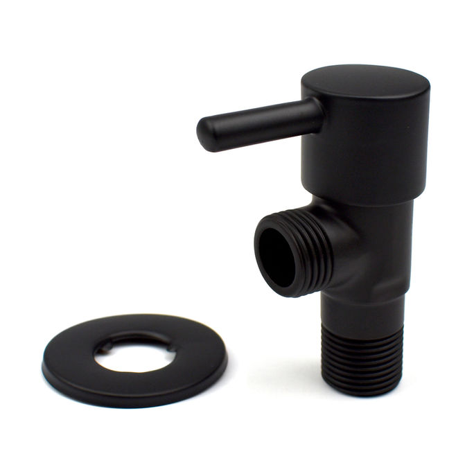 Matte Black Brass Douche Stop Valve