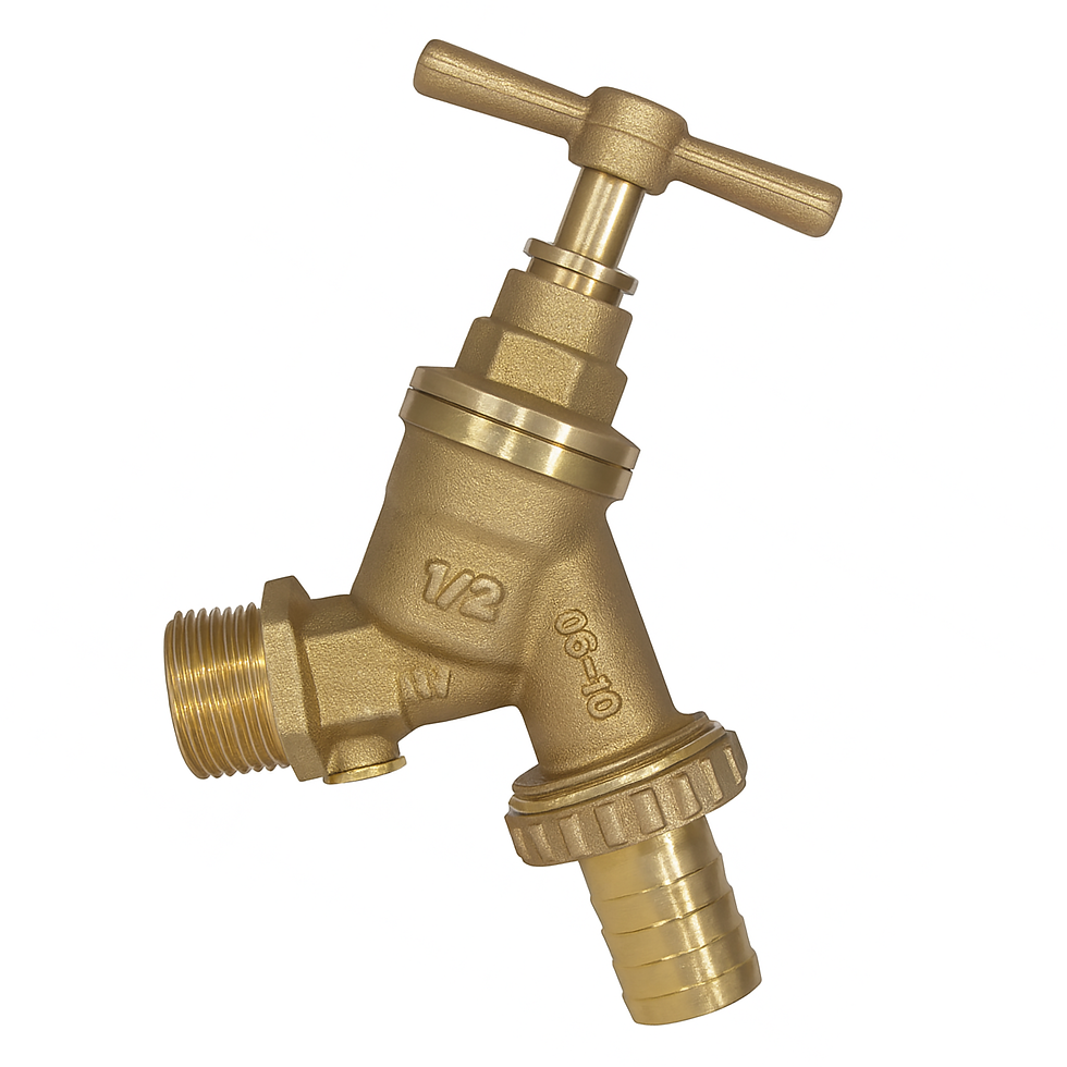1/2" Hose Union DZR Bibcock Double Check Valve