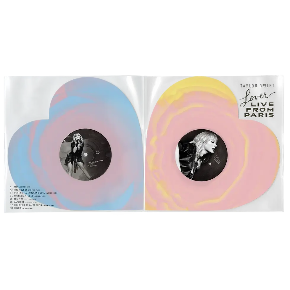 Miniatura: LP TAYLOR SWIFT - LOVER (LIVE FROM PARIS) HEART SHAPED VINYL 