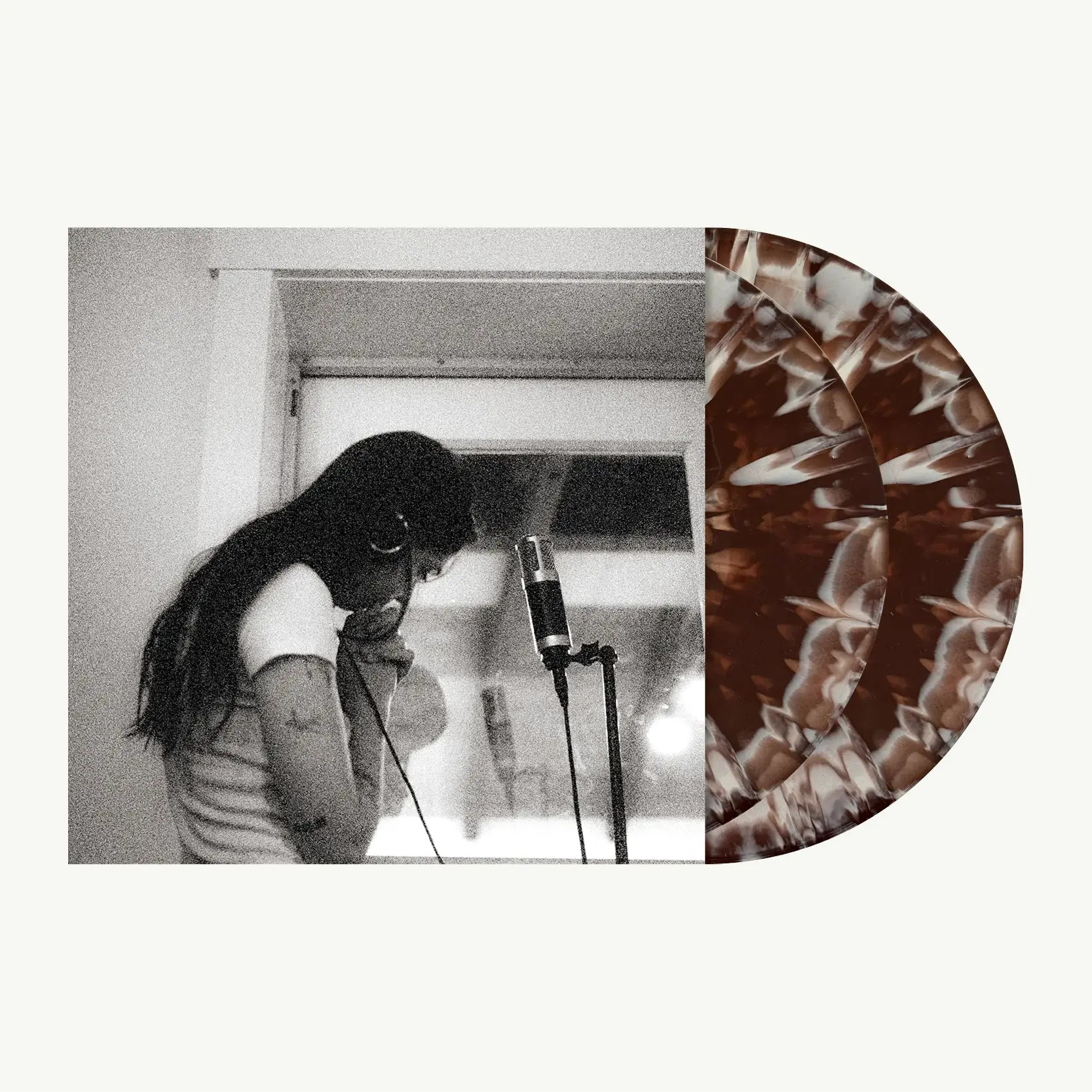 LP LIZZY MCALPINNE - OLDER (AND WISER) EXCLUSIVE BROWN & WHITE SMASH/SPLATTER