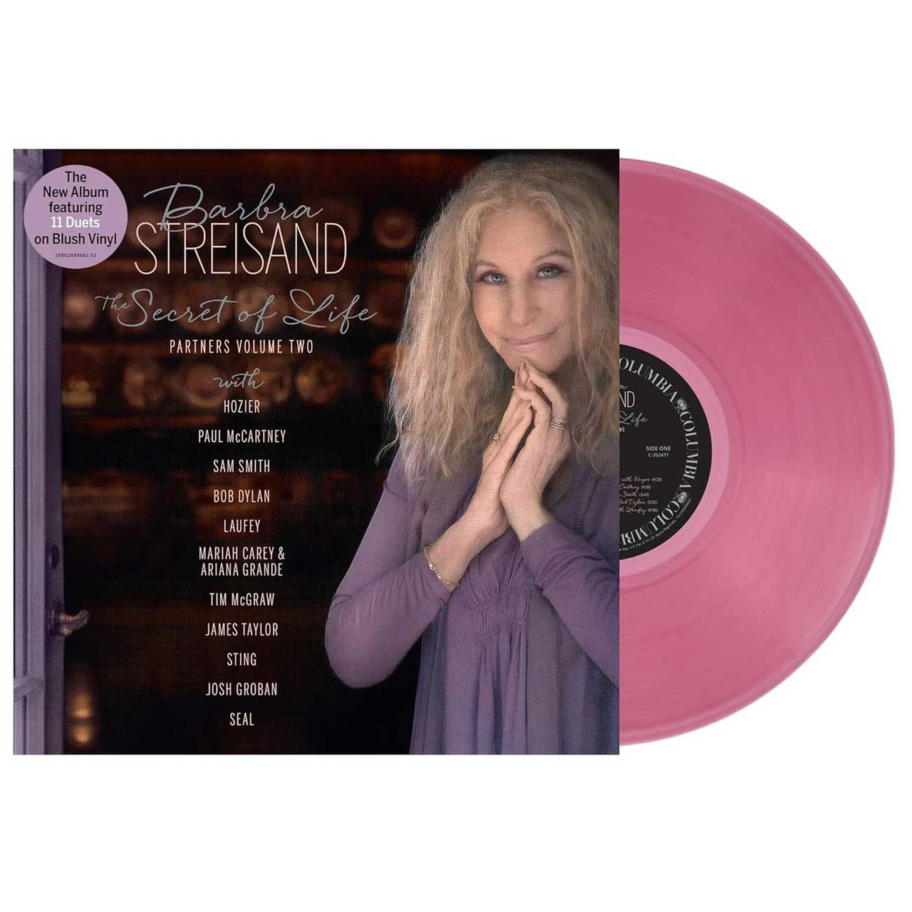 LP BARBRA STREISAND - SECRET OF LIFE- PARTNERS, VOLUME 2 (BLUSH VINYL)