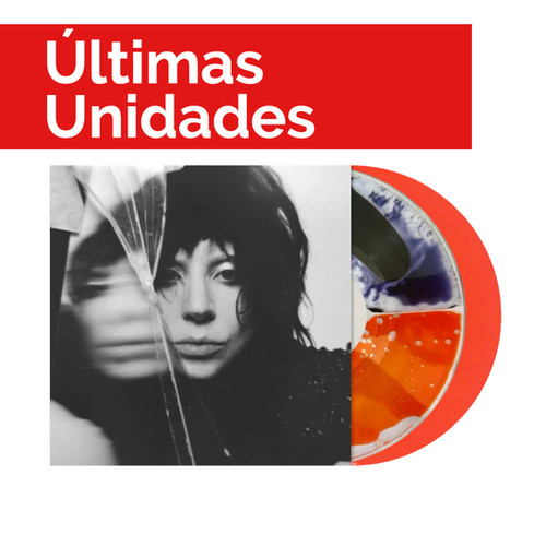 新品Lady Gaga「MAYHEM」Liquid液体入り/カラーレコード2枚組 LP LADY GAGA - MAYHEM (SPLIT ORANGE AND BLACK LIQUID VINYL