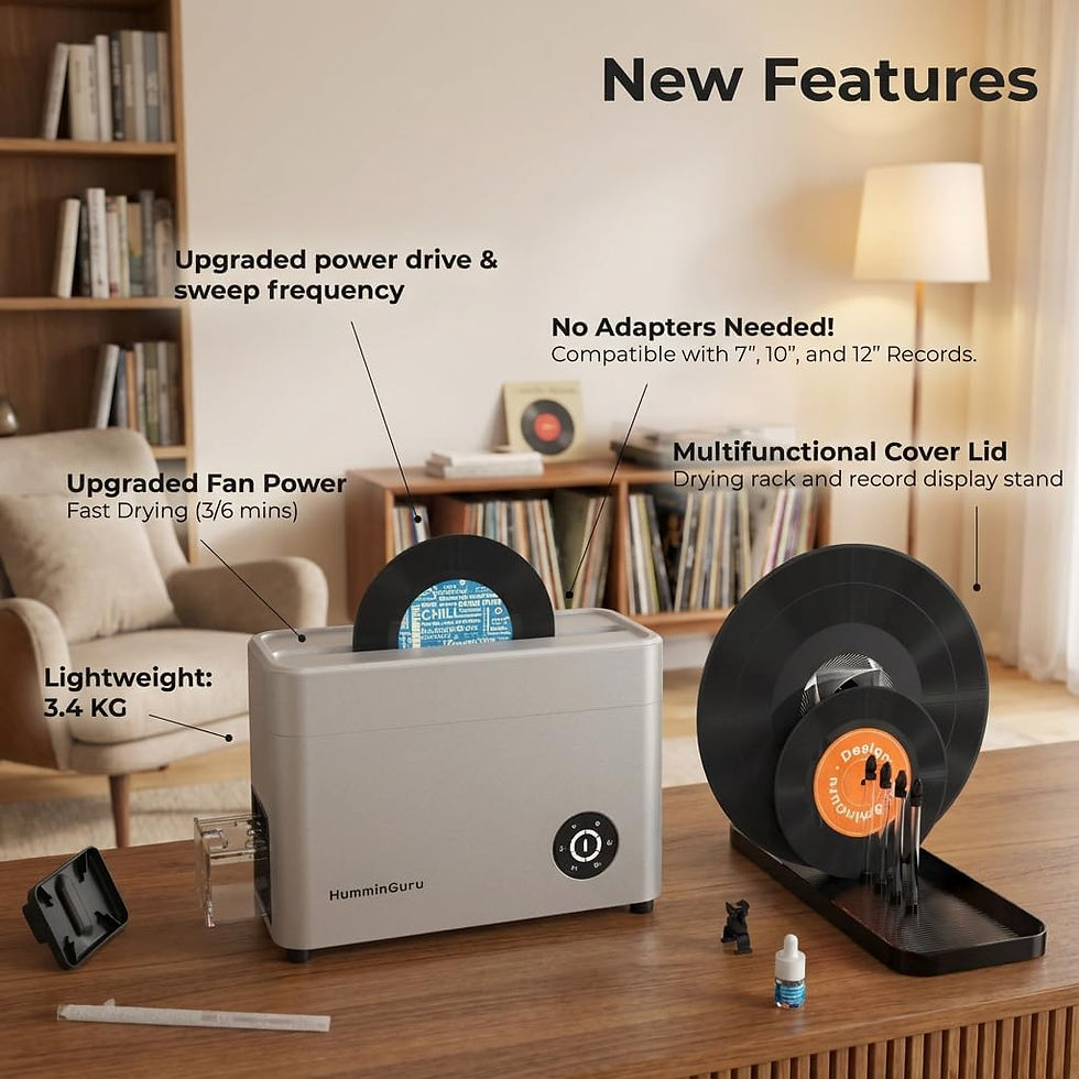 Thumbnail: HUMMINGURU ULTRASONIC VINYL RECORD CLEANER - 40KHZ