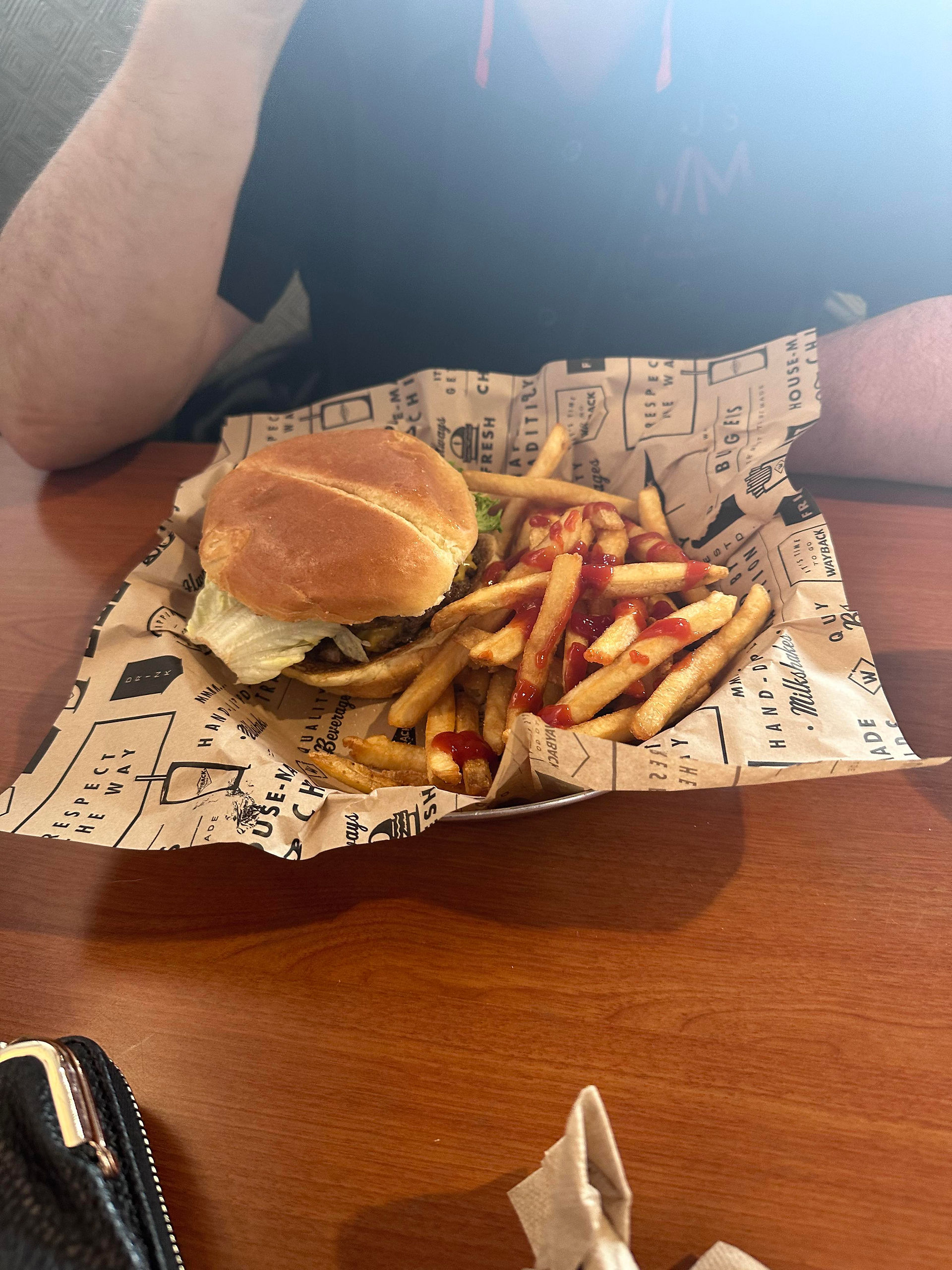 Classic Burger with Fries at Wayback Burger May 7th 2023, Madox’s Warriors Foundation Kids Dance, St.Norbert, Manitoba