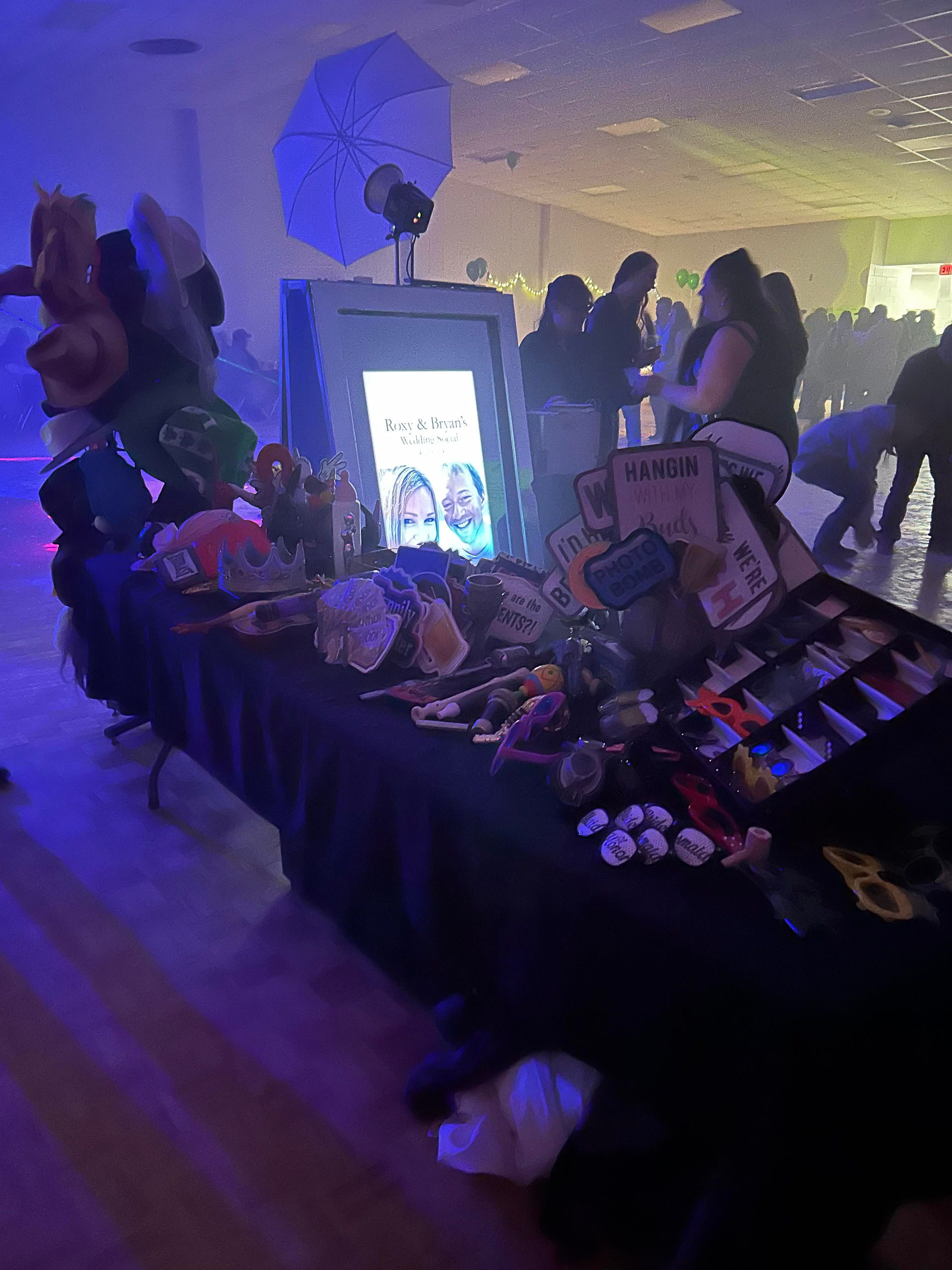 Mirror X with Props Wedding Social Photo Booth Rental Manitoba