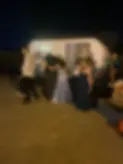 Vintage Camper Photo Booth at a Graduation
