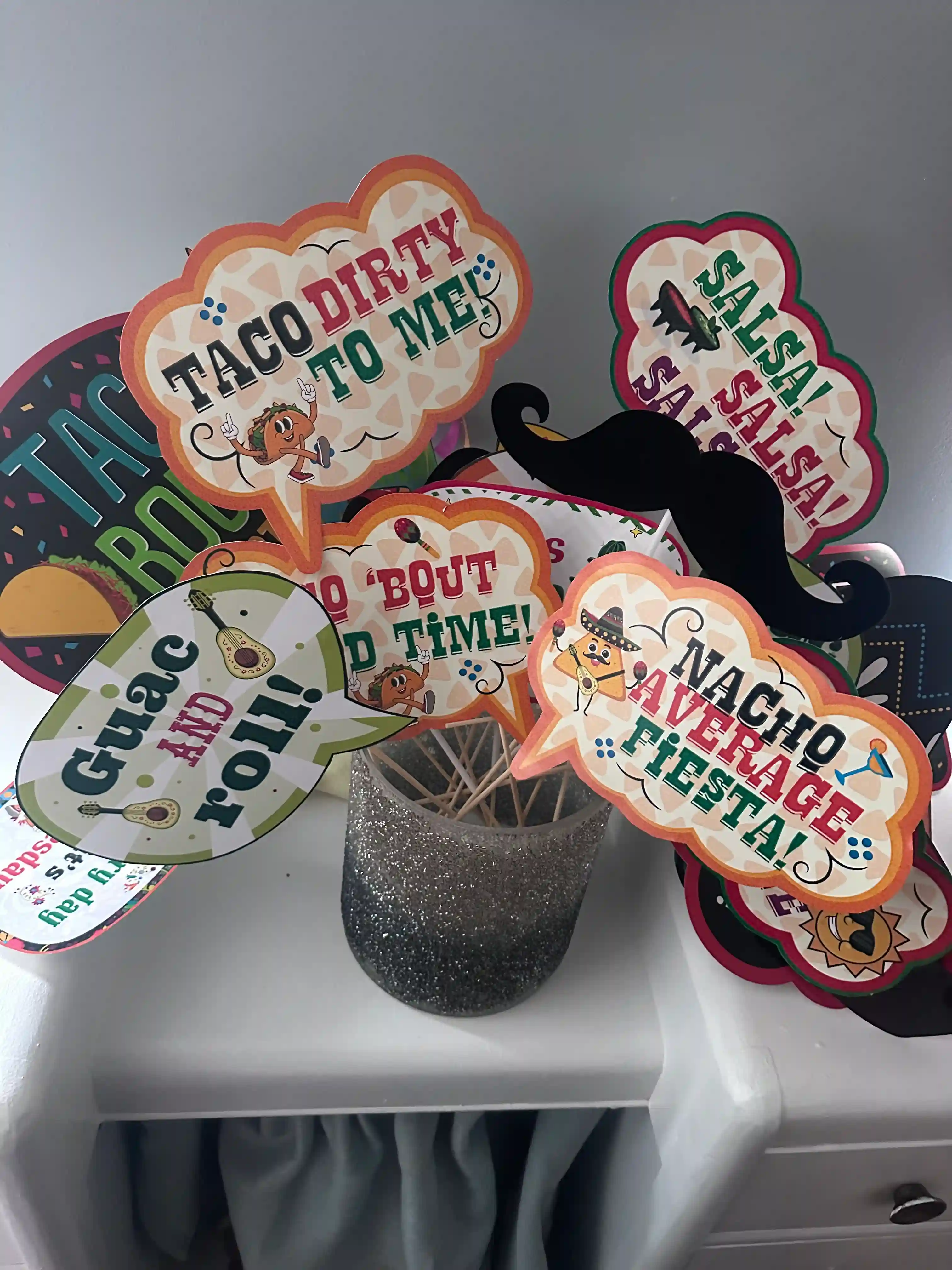 Feista themed Photo Booth Signs