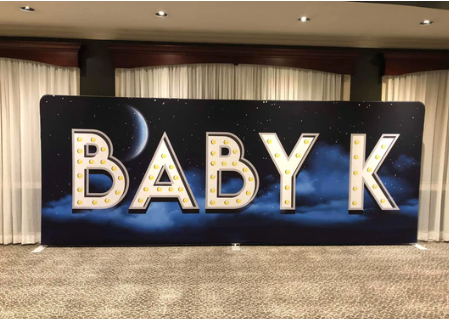 Custom 20x8' backdrop from Premium One Backdrop- https://www.premiumonebackdrops.com/collections/step-and-repeat-custom-backdrop