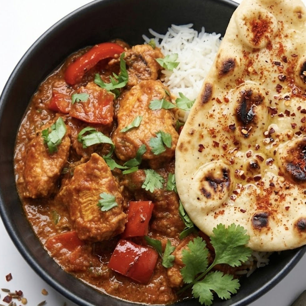 DHANSAK CURRY WITH CHILLI NAAN