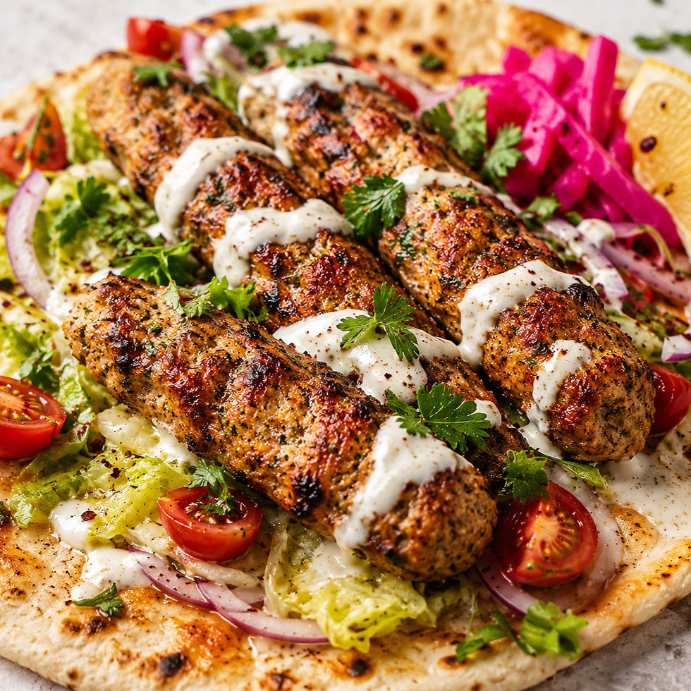 Chicken Shawarma Flatbreads