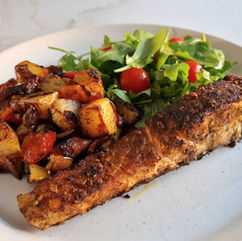 Peruvian Salmon with Sautéed Potatoes