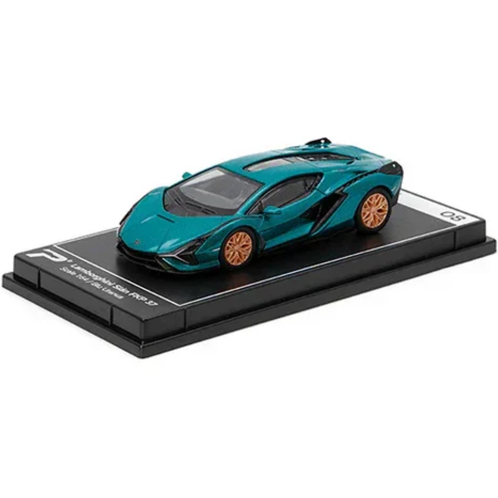 Thumbnail: Lamborghini Sian FKP 37 1:64 DiecastScale Model (CYAN)