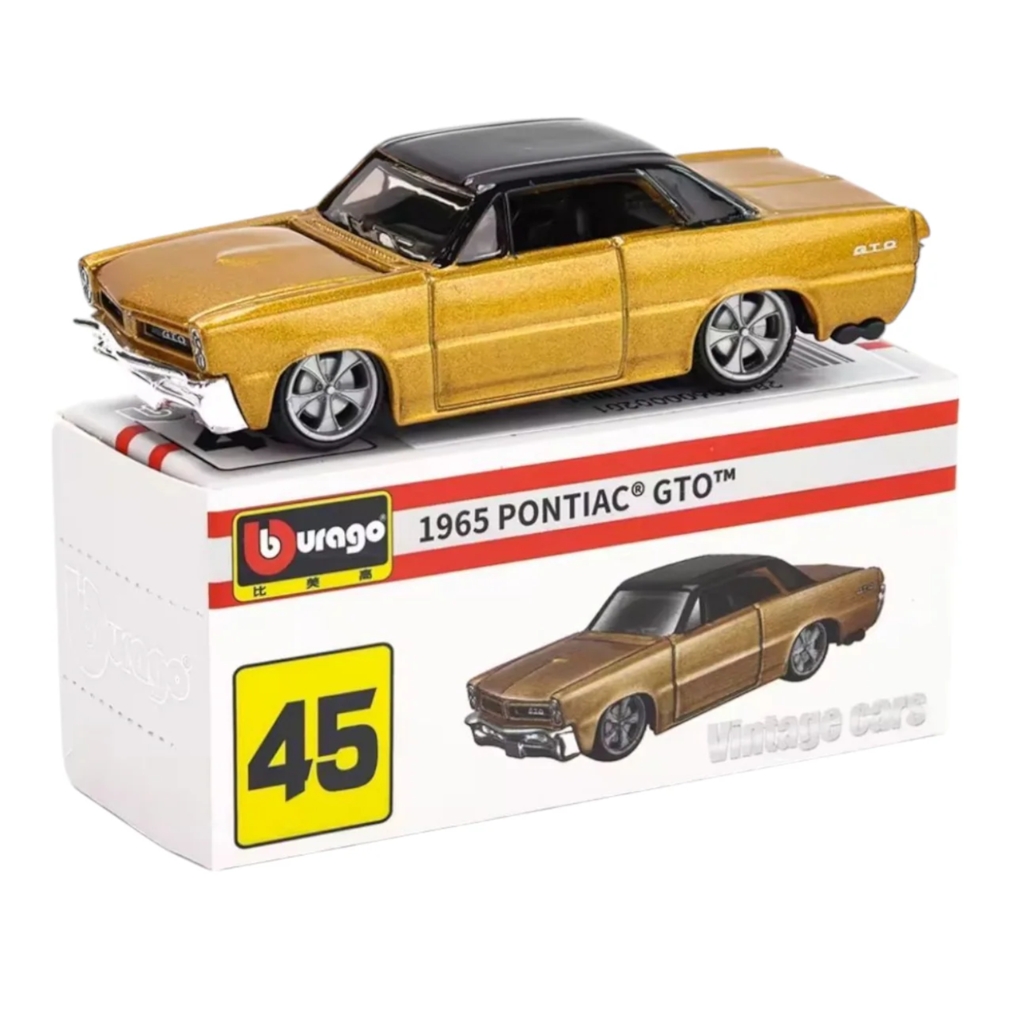 Burago 1965 Pontiac GTO 1:64 die cast model