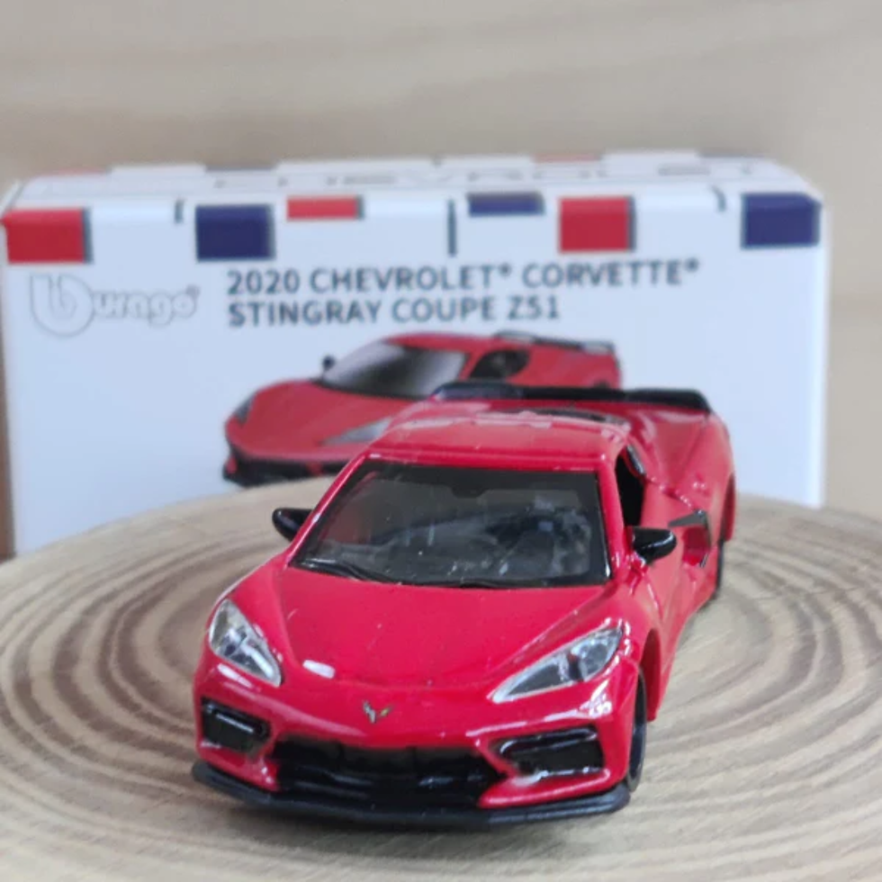 Thumbnail: Bburago 2020 Chevrolet Corvette Stingray Coupe 1:64 Diecast Scale Model