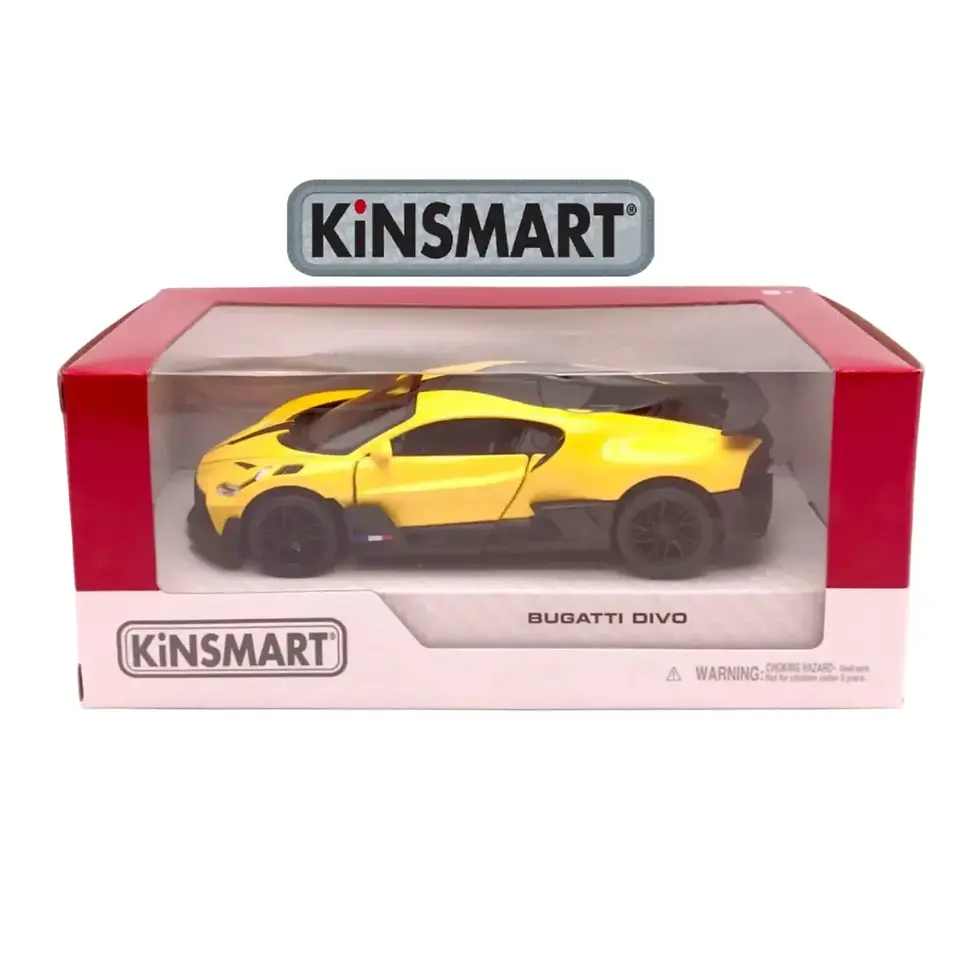 Thumbnail: Bugatti divo  1:43 SCALE DIECAST MODEL  YELLOW