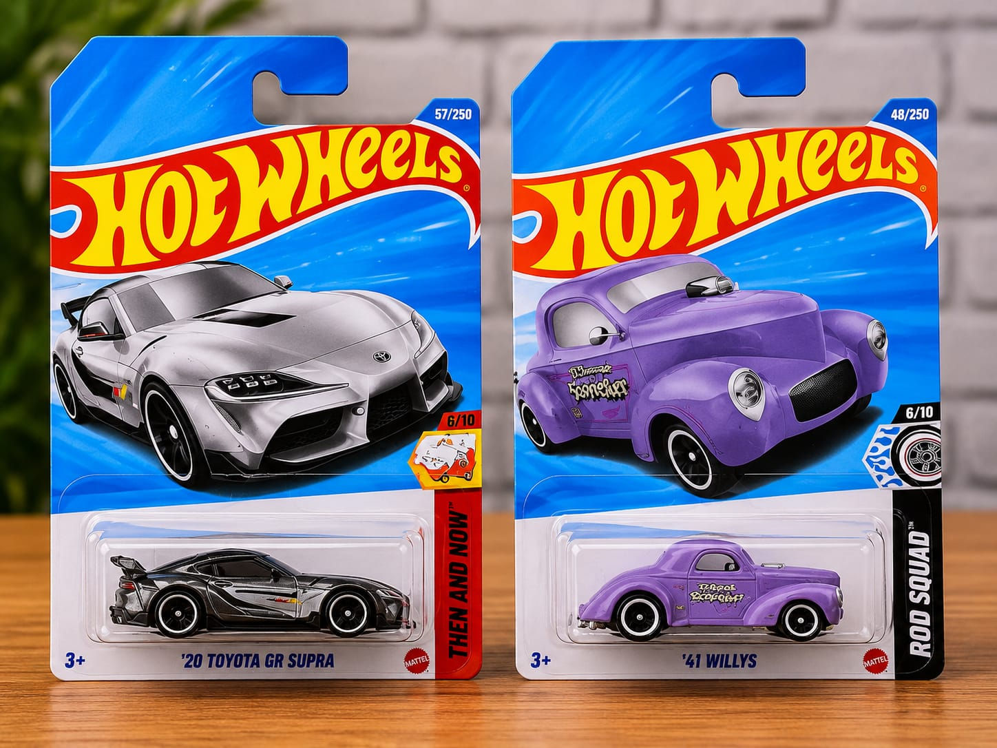 Hot Wheels Toyota GR Supra & '41 Willys Combo Pack
