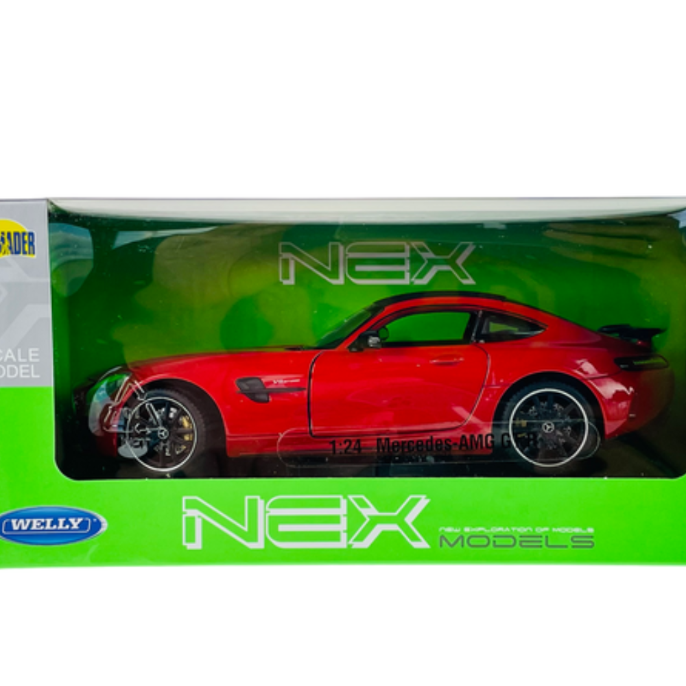 WELLY MERCEDES AMG GT R RED 1:24 DIE CAST METAL MODEL