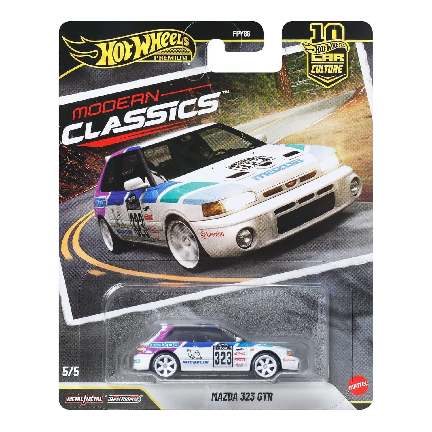 Hot Wheels Modern Classics Mazda 323 GTR Premium Diecast Car 1:64