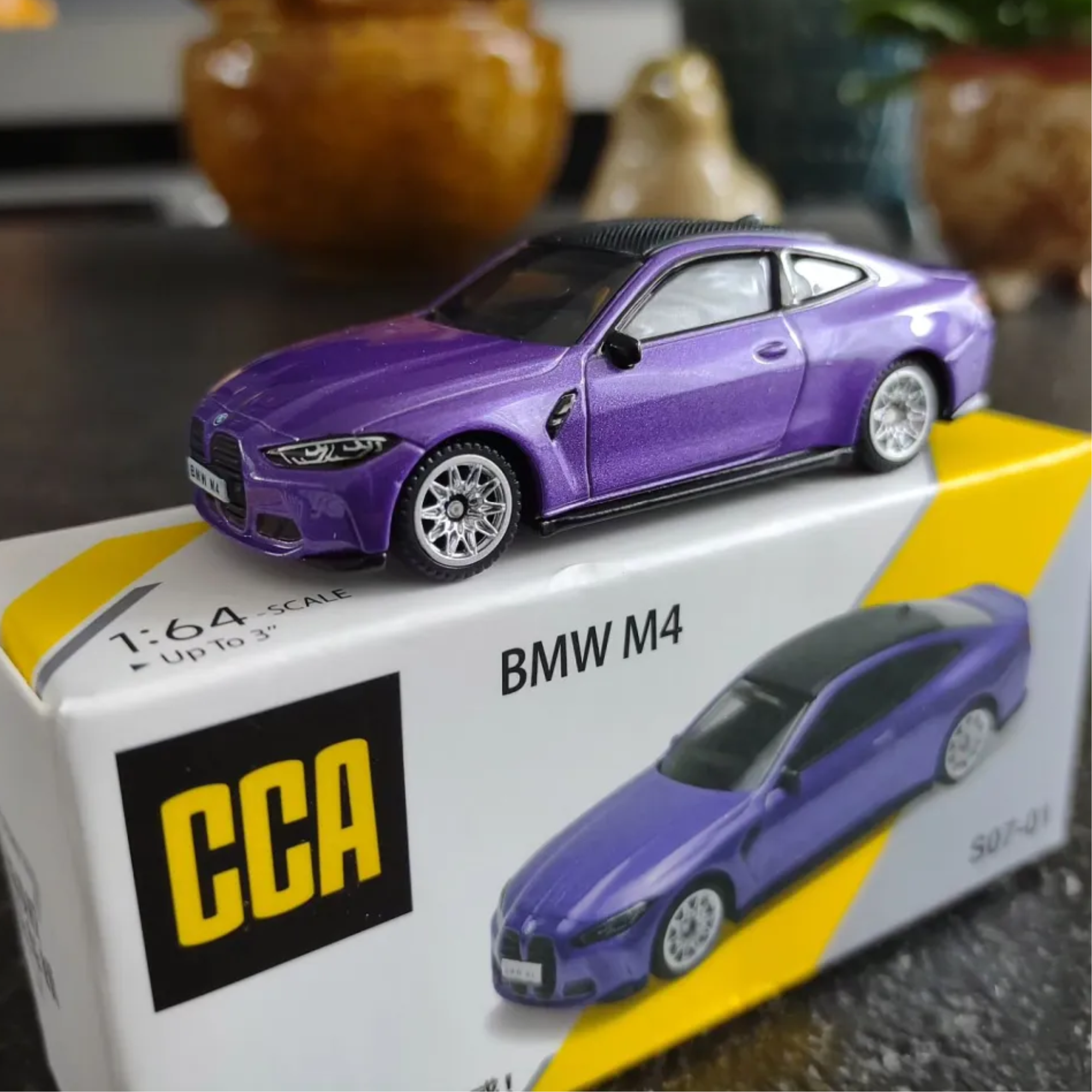 CCA BMW M4 S07-01 – Purple | 1:64 Scale Premium Die-Cast Sports Coupe