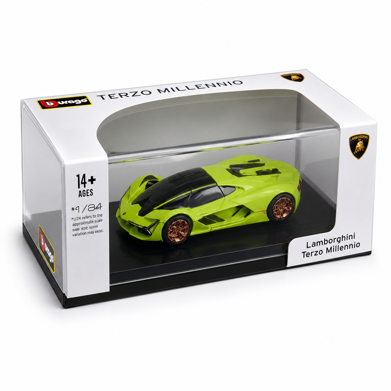 Bburago 1:64 Scale Lamborghini Terzo Millennio Premium Scale Model Green