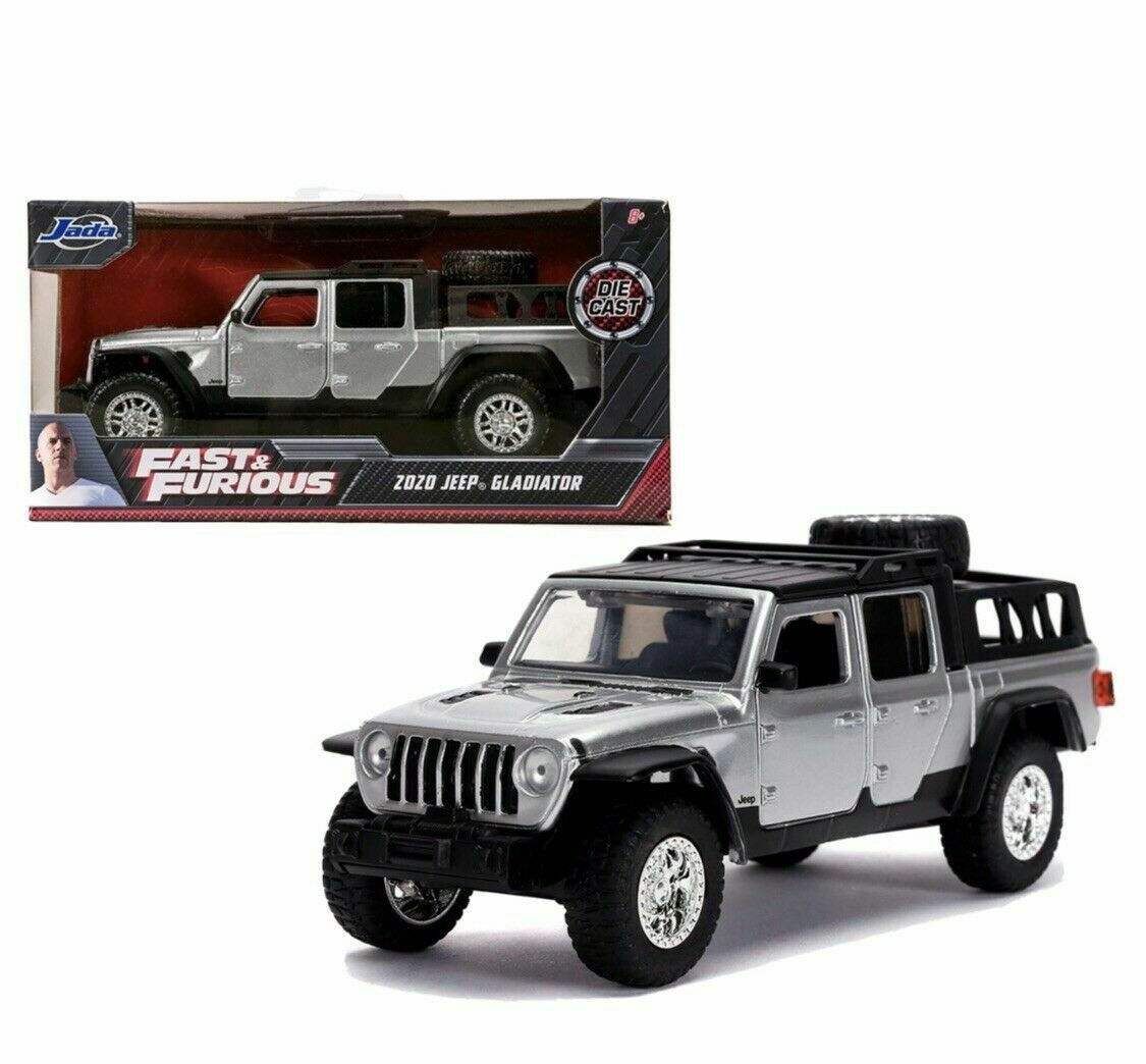 Jada 2020 Jeep Gladiator Pickup Truck Fast & Furious Silver with Black 